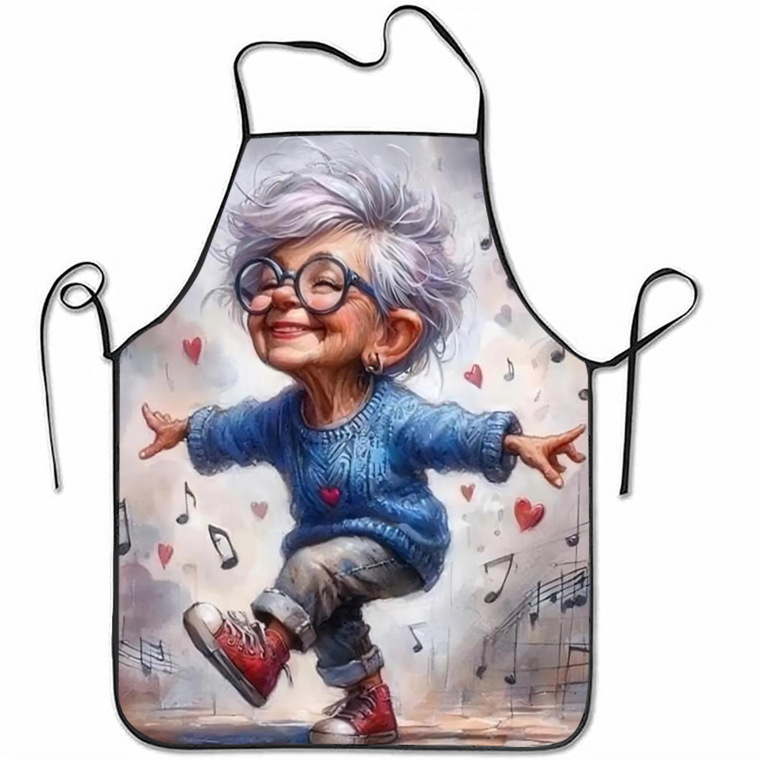 Funny Dancing Grandma Apron, C - Mom'S Home Cooking ulasan dan harga
