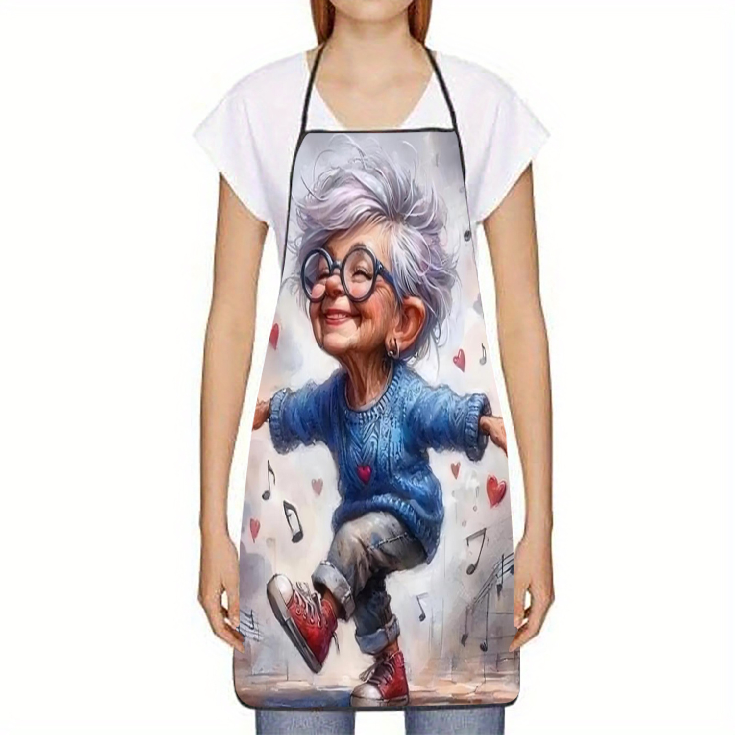 Funny Dancing Grandma Apron, C - Mom'S Home Cooking ulasan dan harga