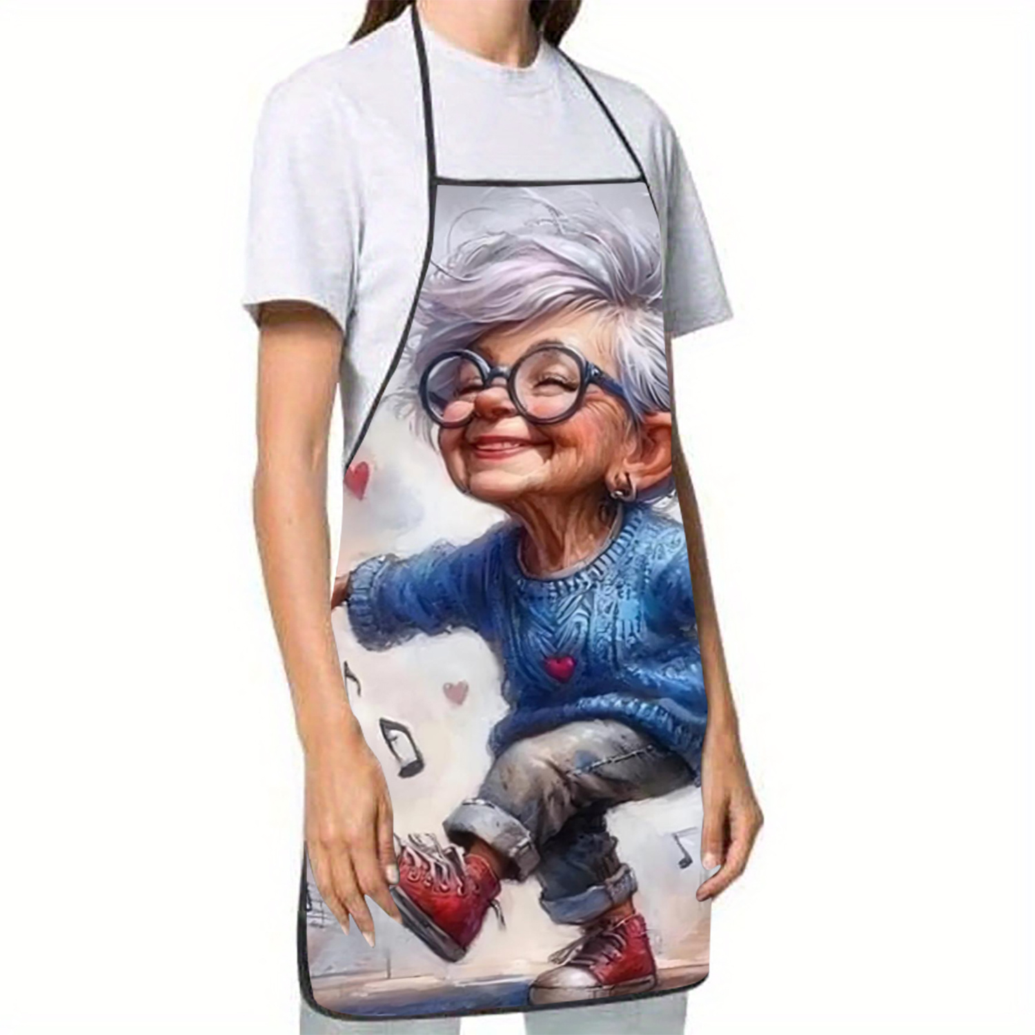 Funny Dancing Grandma Apron, C - Mom'S Home Cooking ulasan dan harga
