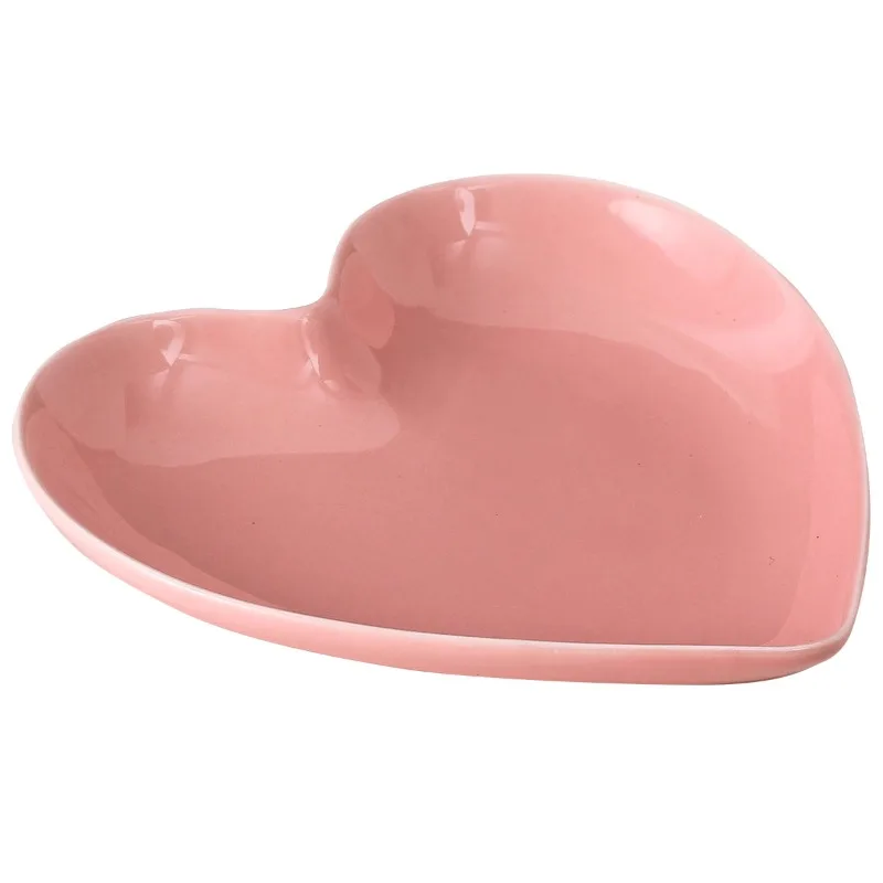Creative Pink Heart Ceramic Pl - Home Cooking Order ulasan dan harga