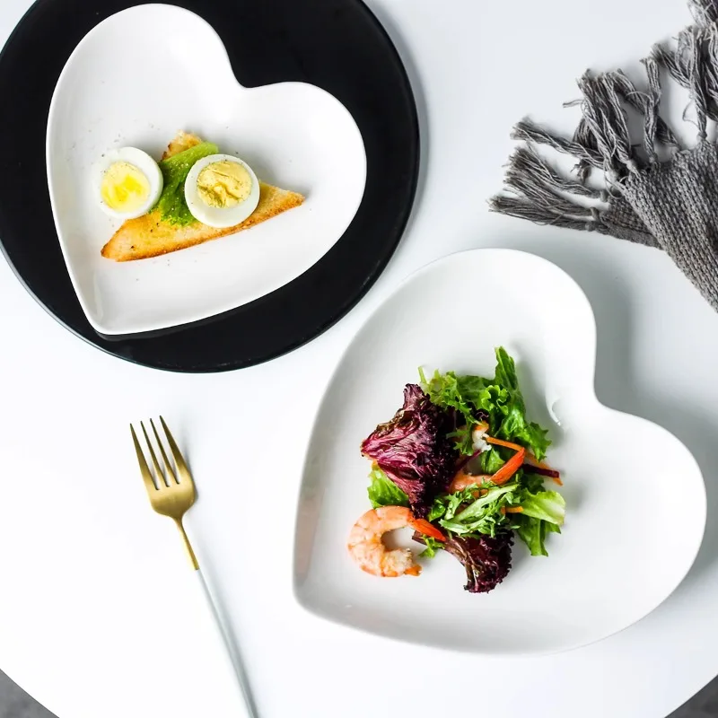 Creative Pink Heart Ceramic Pl - Home Cooking Order ulasan dan harga