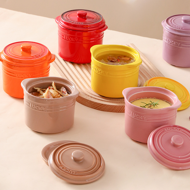 Double Lid Ceramic Bowl,Bird's - Home Cooking Help ulasan dan harga