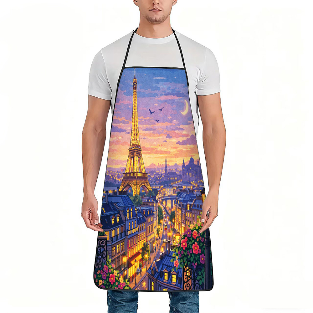 Paris Eiffel Tower Apron, Roma - Mom'S Home Cooking ulasan dan harga