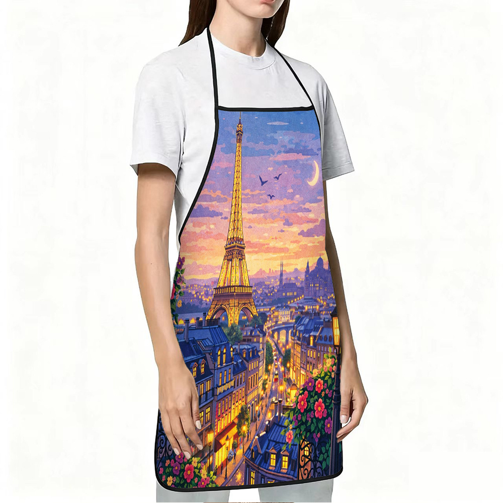 Paris Eiffel Tower Apron, Roma - Mom'S Home Cooking ulasan dan harga