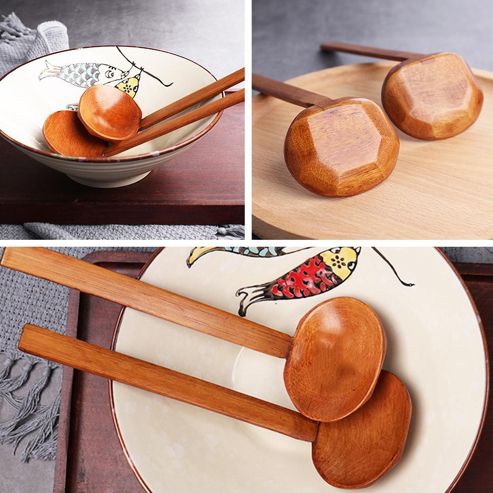 New Long Handle Ramen Wooden S - Home Cooking Japanese ulasan dan harga