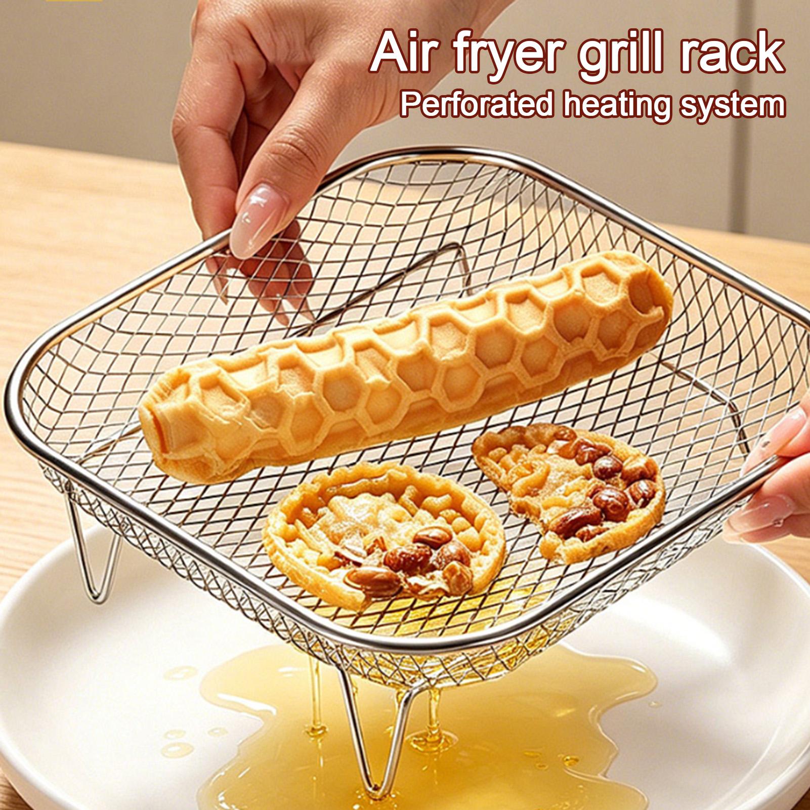 Air Fryer Rack Square Food Gra - Home Cooking Shows ulasan dan harga