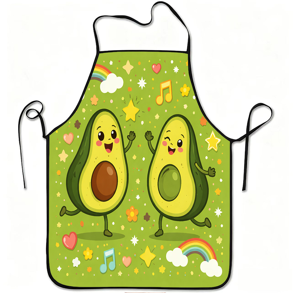 Cute Dancing Avocado Apron, Fu - Mom'S Home Cooking ulasan dan harga