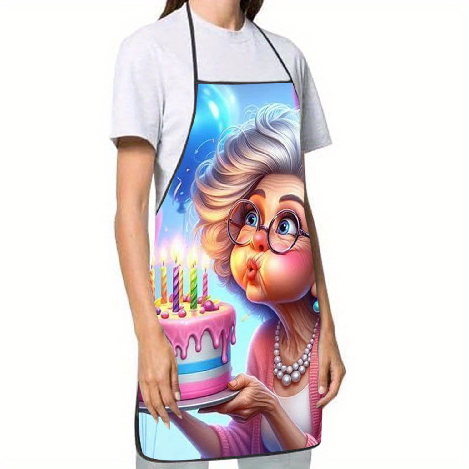 Funny Birthday Grandma Apron,  - Mom'S Home Cooking ulasan dan harga