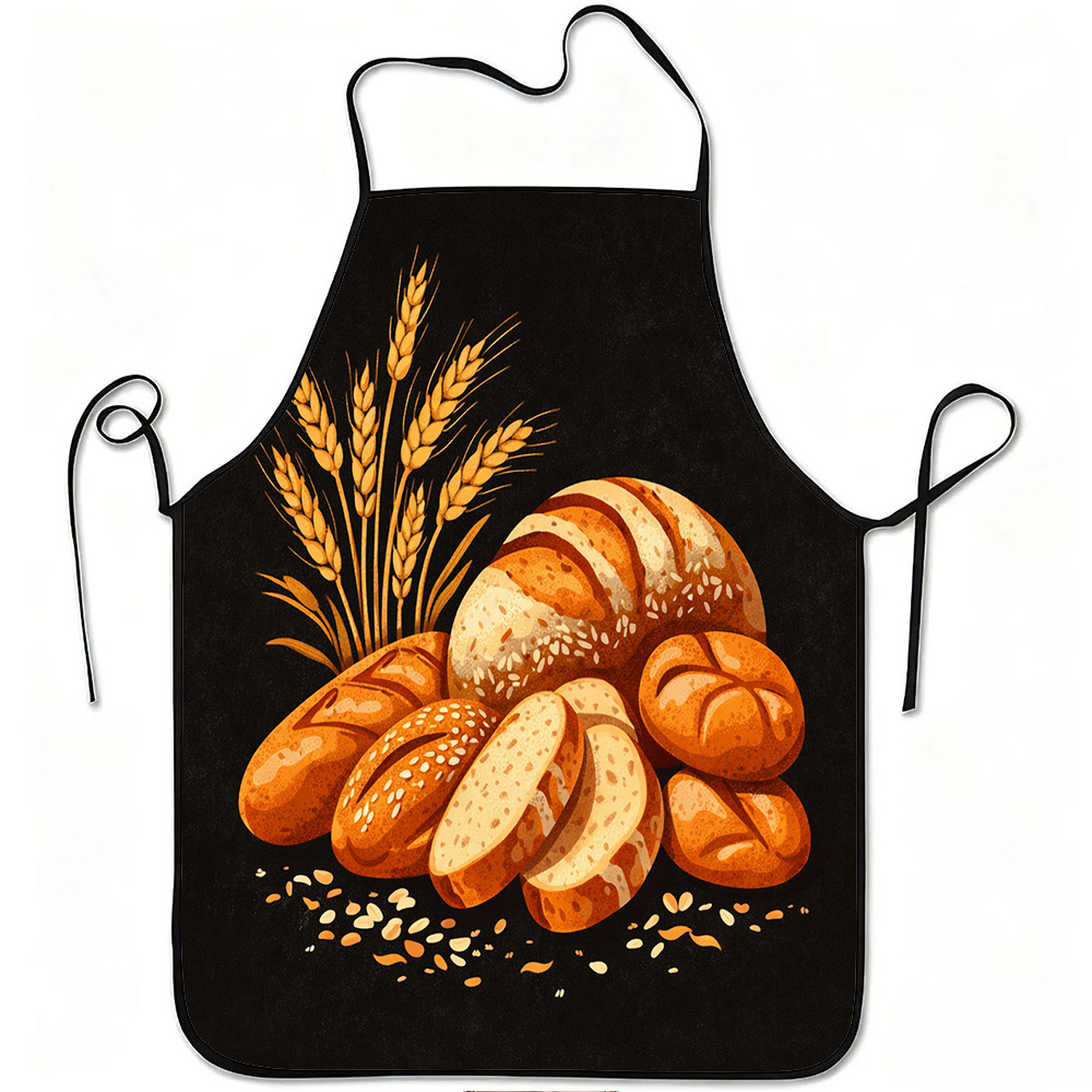 Fresh Bread & Wheat Apron, Vin - Mom'S Home Cooking ulasan dan harga