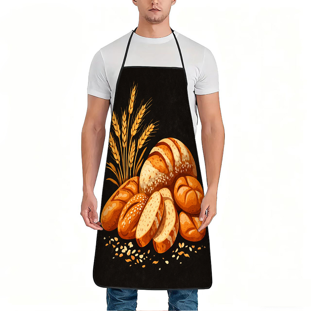 Fresh Bread & Wheat Apron, Vin - Mom'S Home Cooking ulasan dan harga