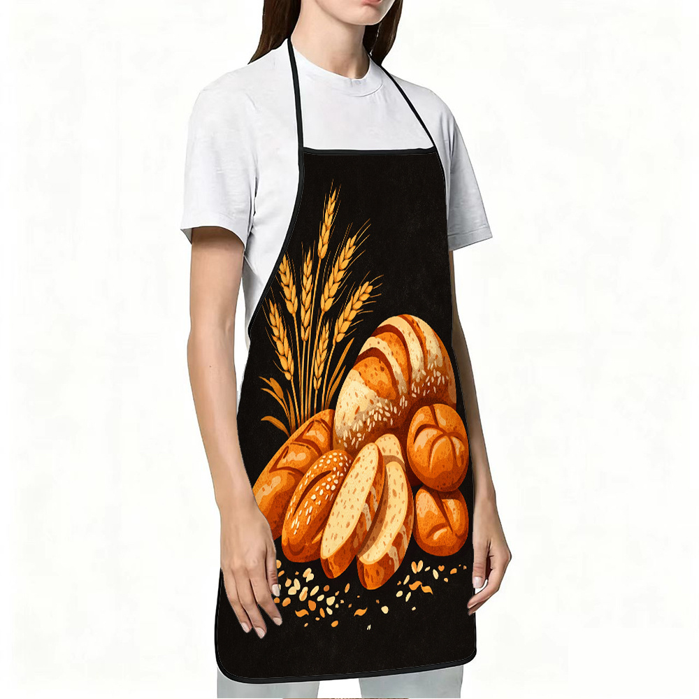 Fresh Bread & Wheat Apron, Vin - Mom'S Home Cooking ulasan dan harga