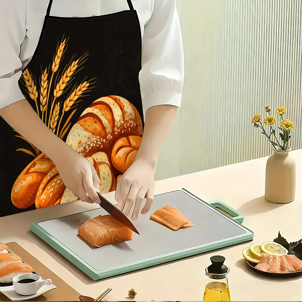 Fresh Bread & Wheat Apron, Vin - Mom'S Home Cooking ulasan dan harga