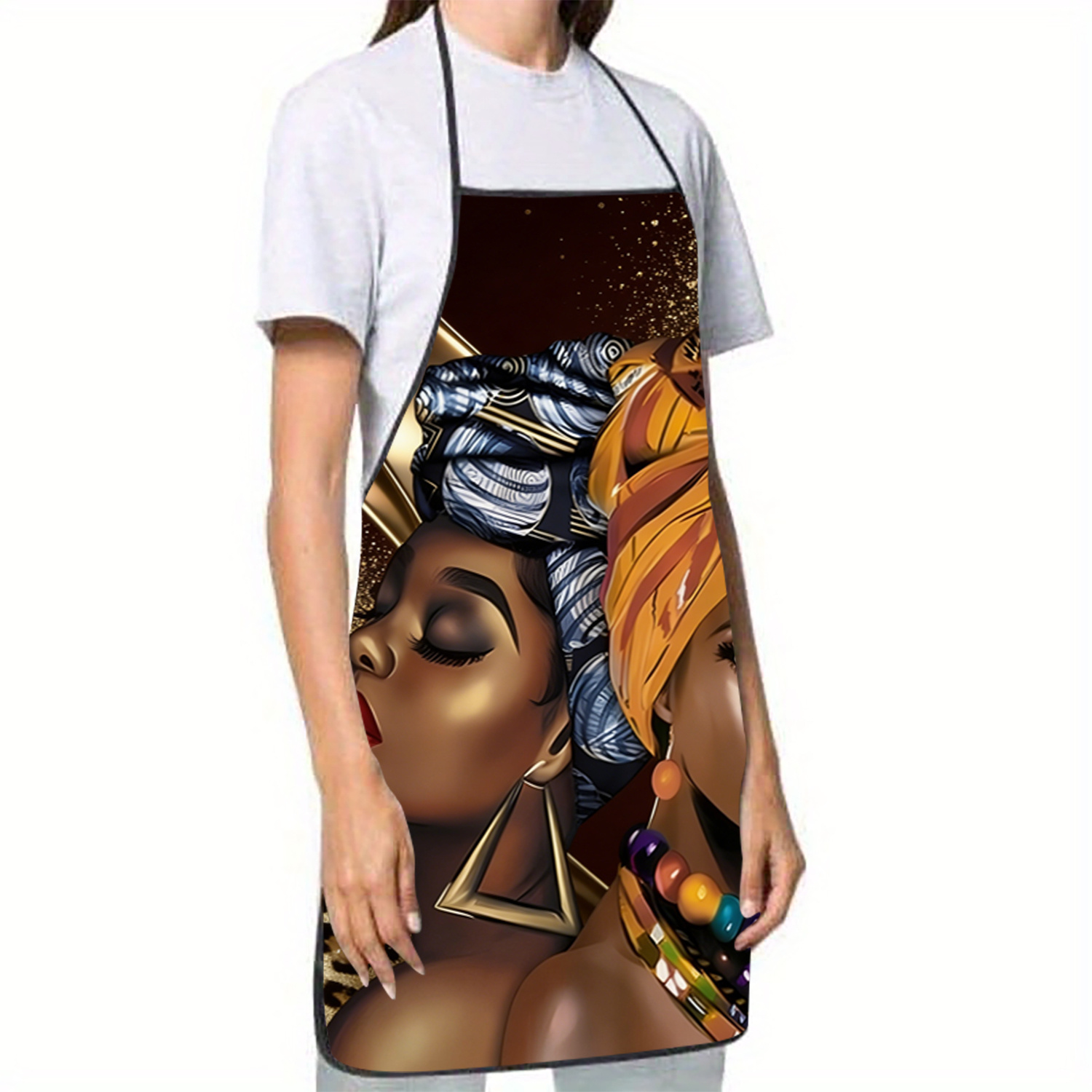 Afrocentric Women Art Apron, A - Mom'S Home Cooking ulasan dan harga