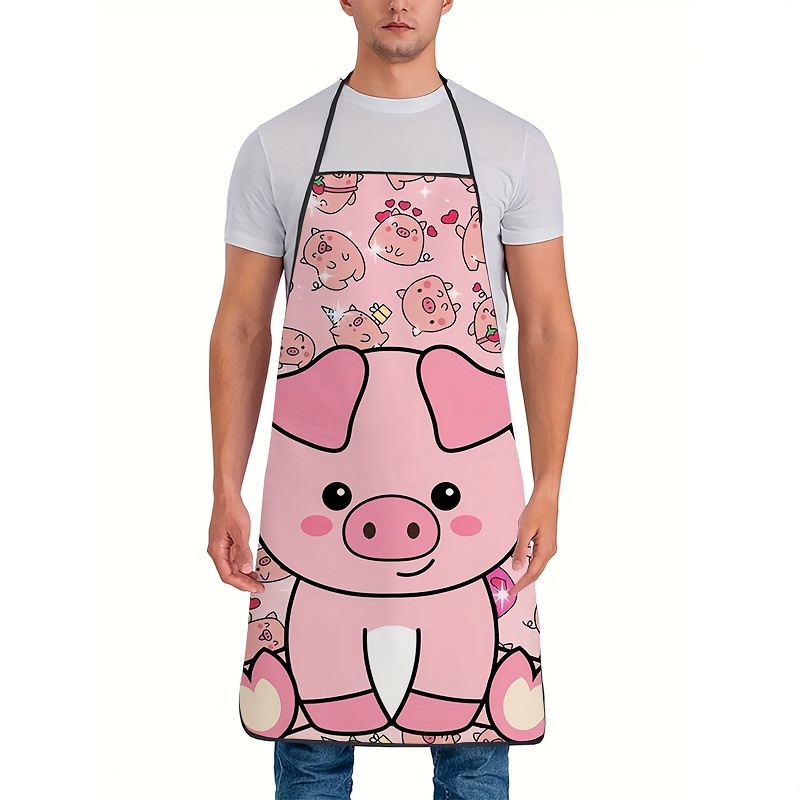 Cute Pink Pig Apron, Kawaii An - Mom'S Home Cooking ulasan dan harga