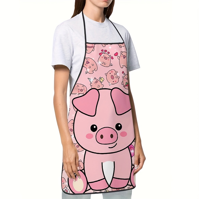 Cute Pink Pig Apron, Kawaii An - Mom'S Home Cooking ulasan dan harga