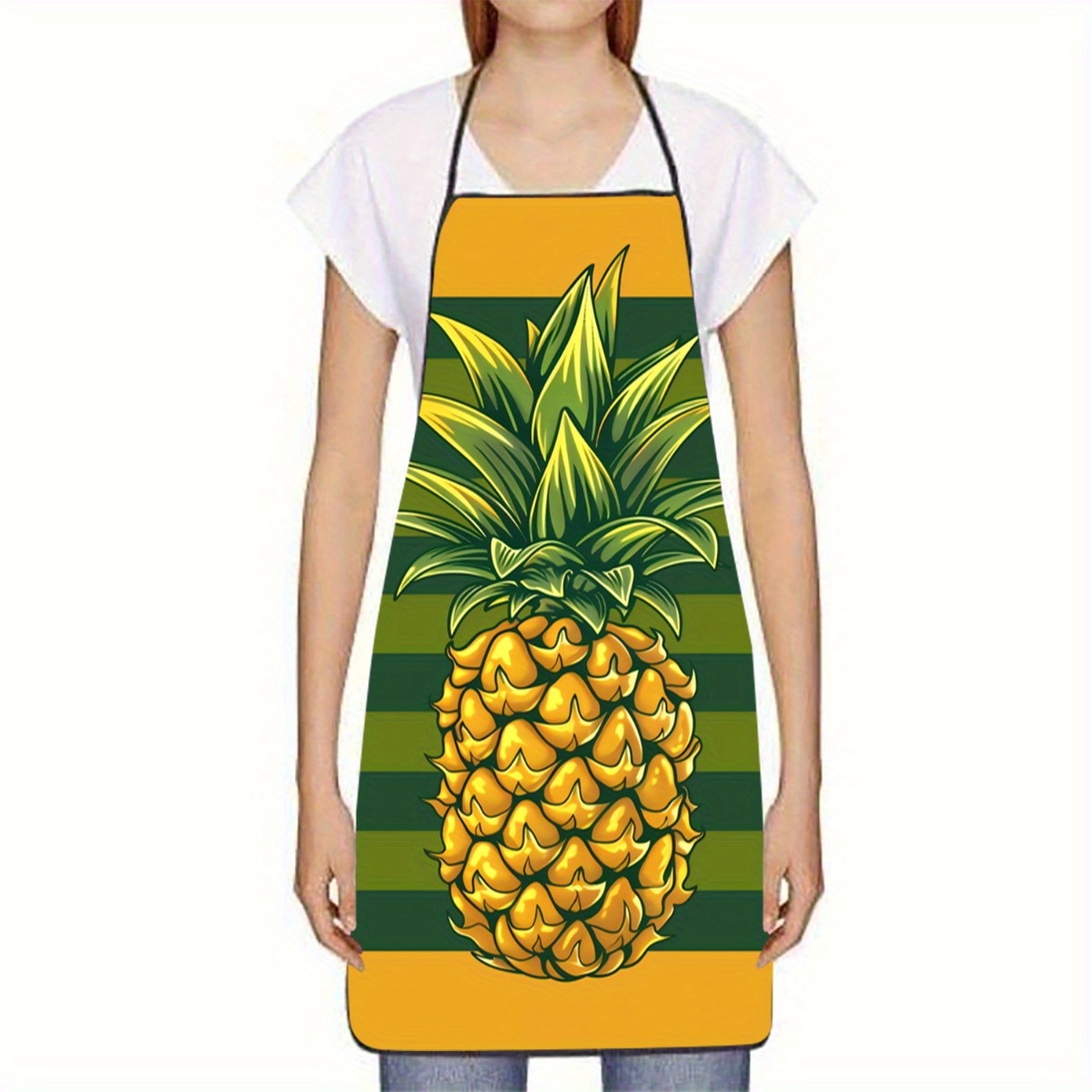 Tropical Pineapple Apron, Yell - Mom'S Home Cooking ulasan dan harga