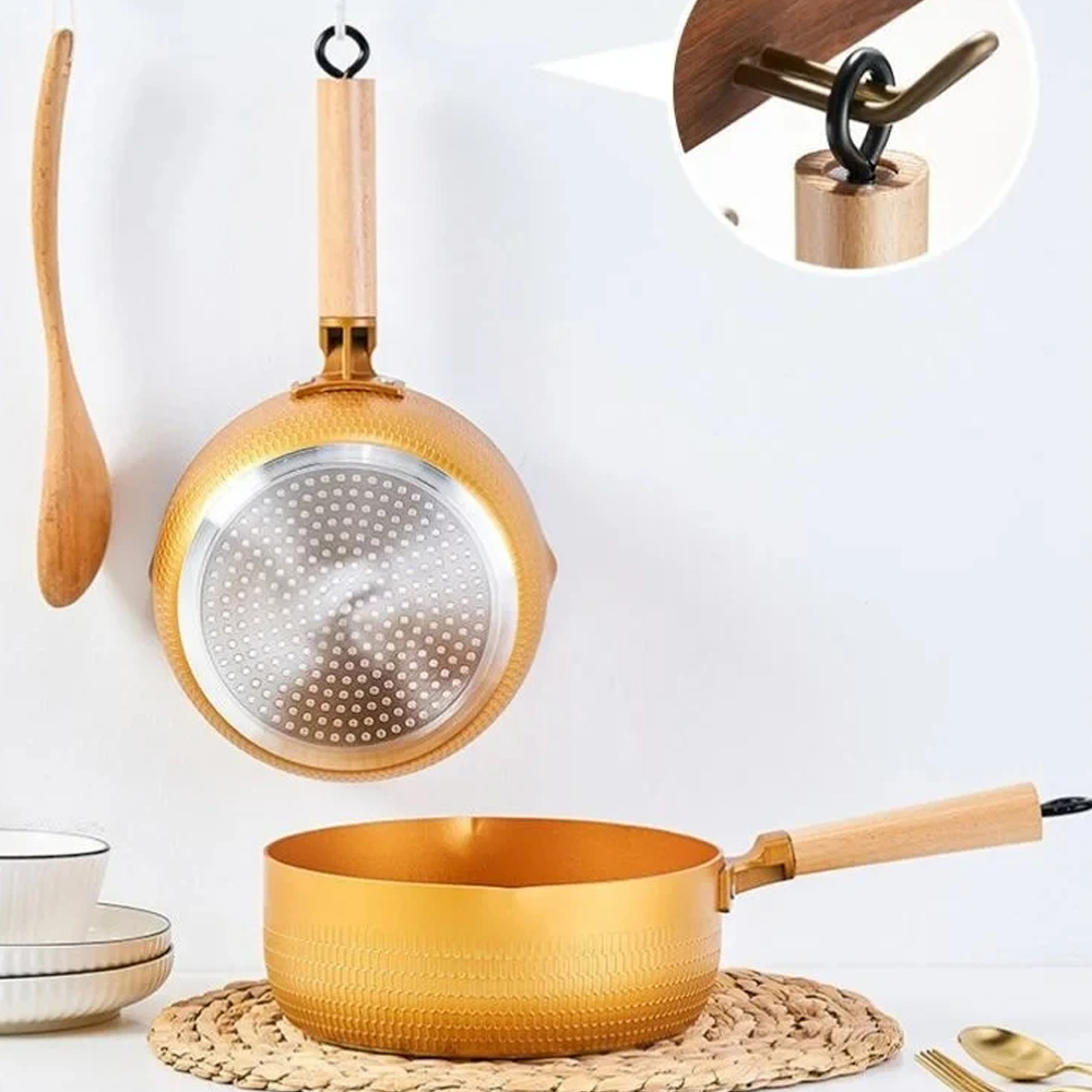 18/20/24cm Gold Soup pot Japan - Home Cooking Japanese ulasan dan harga